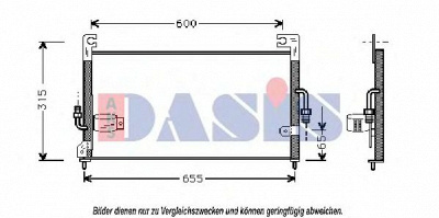 AKS DASIS 142140n -  Конденсатор, кондиционер